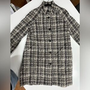 J. Jill Black and White Textured winter coat, Sz S